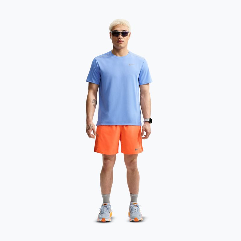 Шорти для бігу чоловічі Nike Miler Dri-Fit 2in1 7" total orange 2