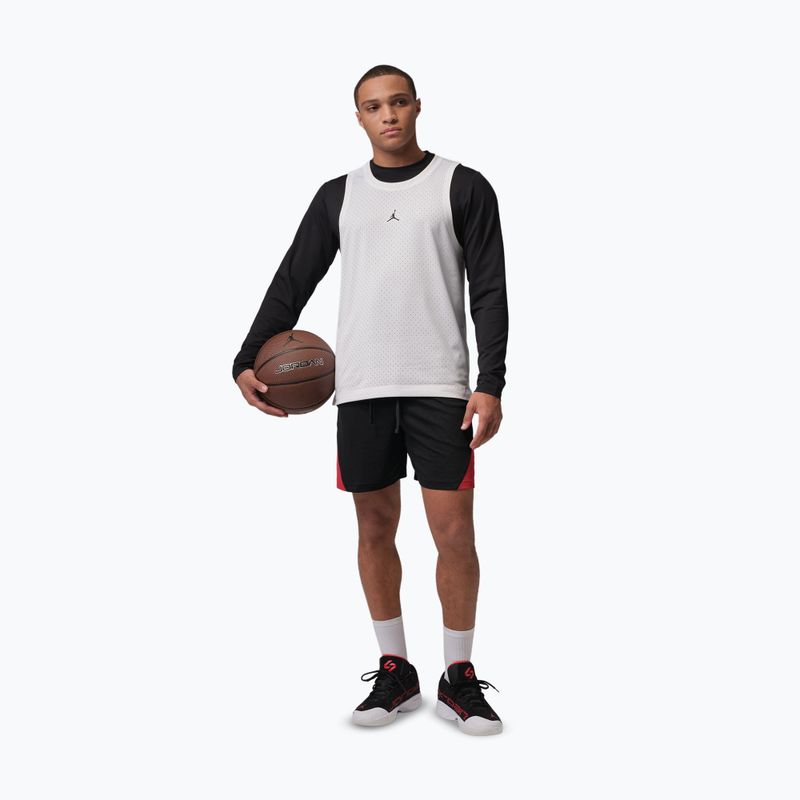 Шорти баскетбольні чоловічі Nike Jordan Sport Dri-Fit black/gym red/white 2