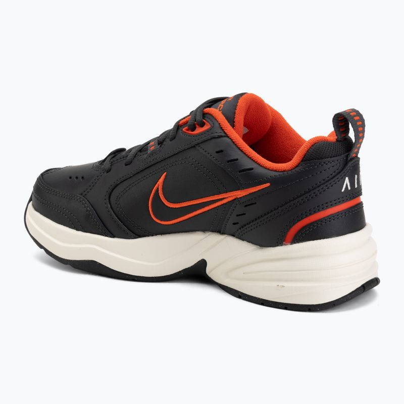 Кросівки для тренувань чоловічі Nike Air Monarch IV dark smoke grey/picante red/black 3