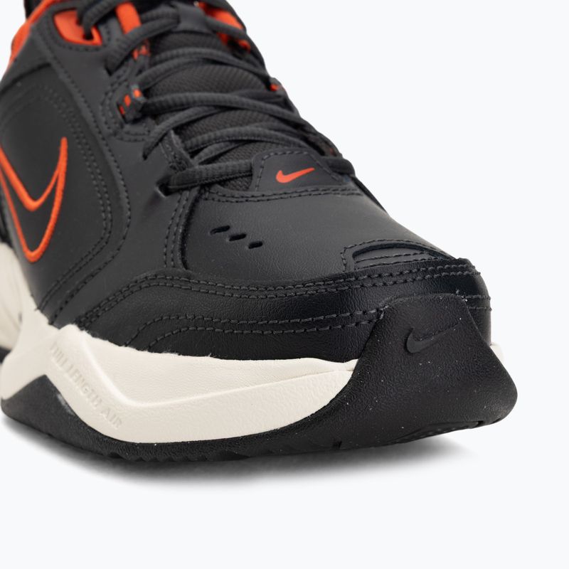 Кросівки для тренувань чоловічі Nike Air Monarch IV dark smoke grey/picante red/black 7
