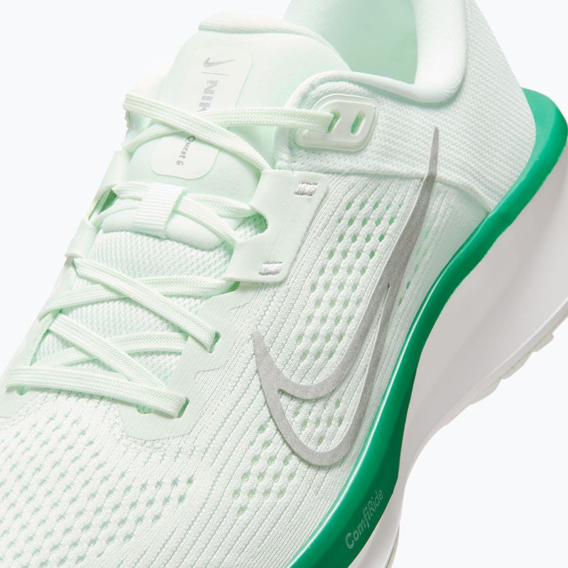 Кросівки для бігу жіночі Nike Quest 6 barely green/white/metallic silver 3