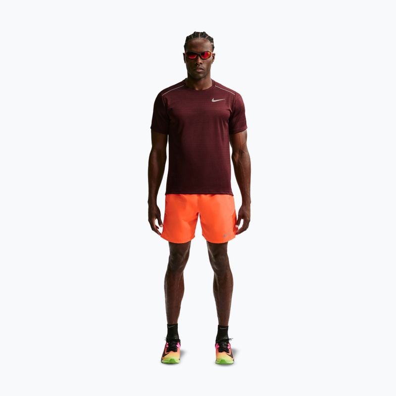 Шорти для бігу чоловічі Nike Miler Dri-Fit Brief Lined7" total orange 2