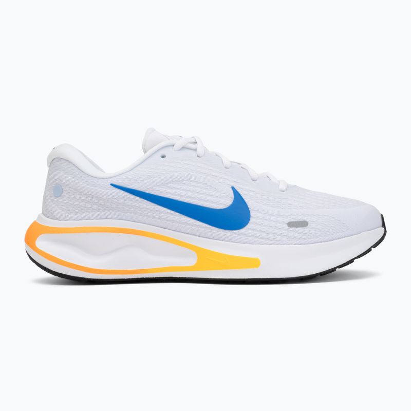 Кросівки для бігу чоловічі Nike Journey Run white/total orange/blue crystal 2