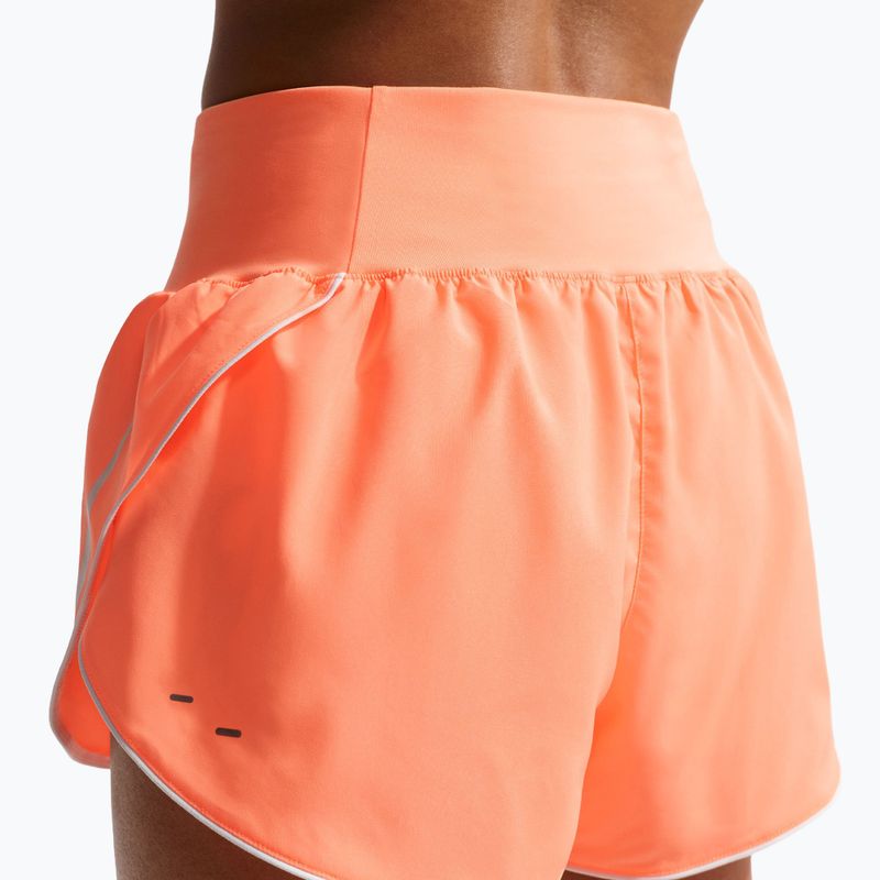 Шорти для бігу жіночі Nike Tempo Swoosh Dri-Fit Mid-Rise Brief-Lined orange pulse/white 4