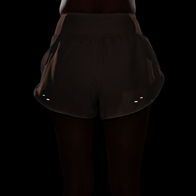 Шорти для бігу жіночі Nike Tempo Swoosh Dri-Fit Mid-Rise Brief-Lined orange pulse/white 7