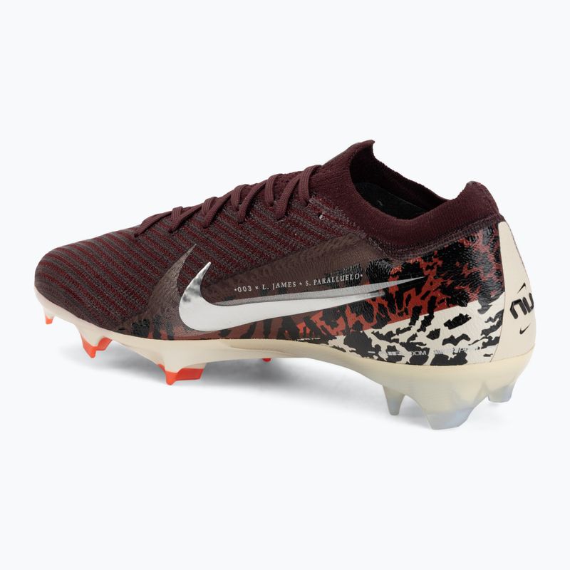 Кросівки футбольні чоловічі Nike United Vapor 16 Elite FG burgundy crush/university red/fossil/metal silver 3