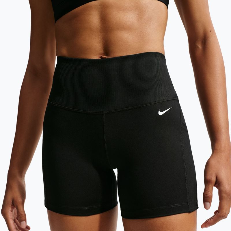 Шорти жіночі Nike One High Waisted Biker 5" black/black/white 6