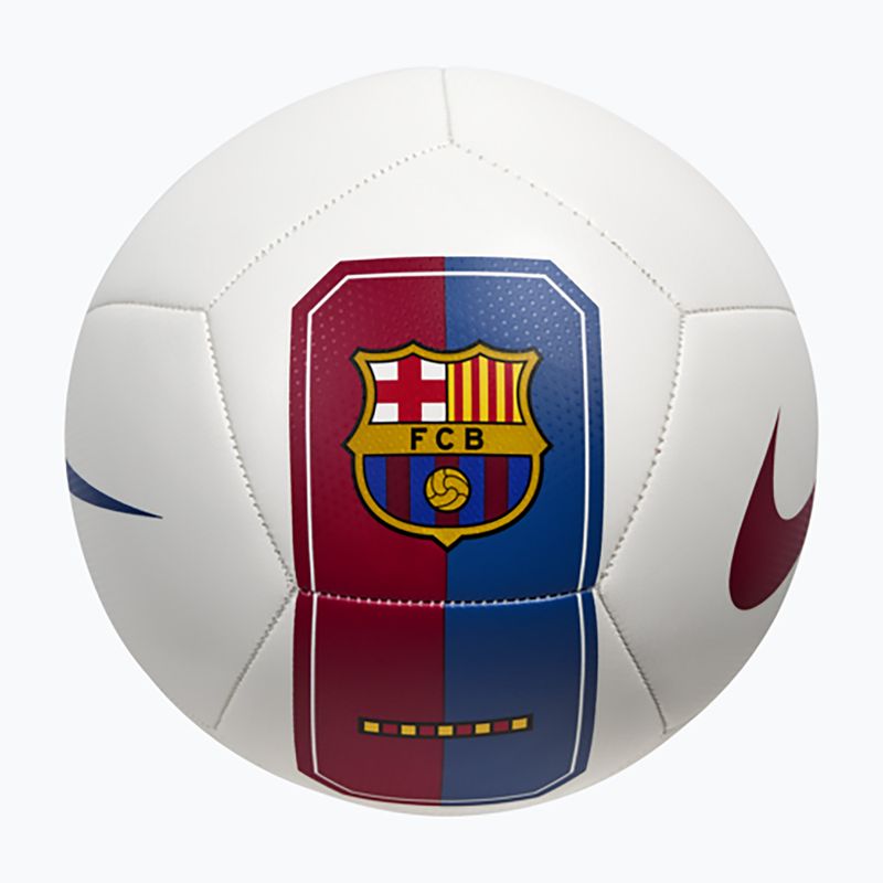 М'яч футбольний Nike Pitch FC Barcelona white/cardinal red size 5 2