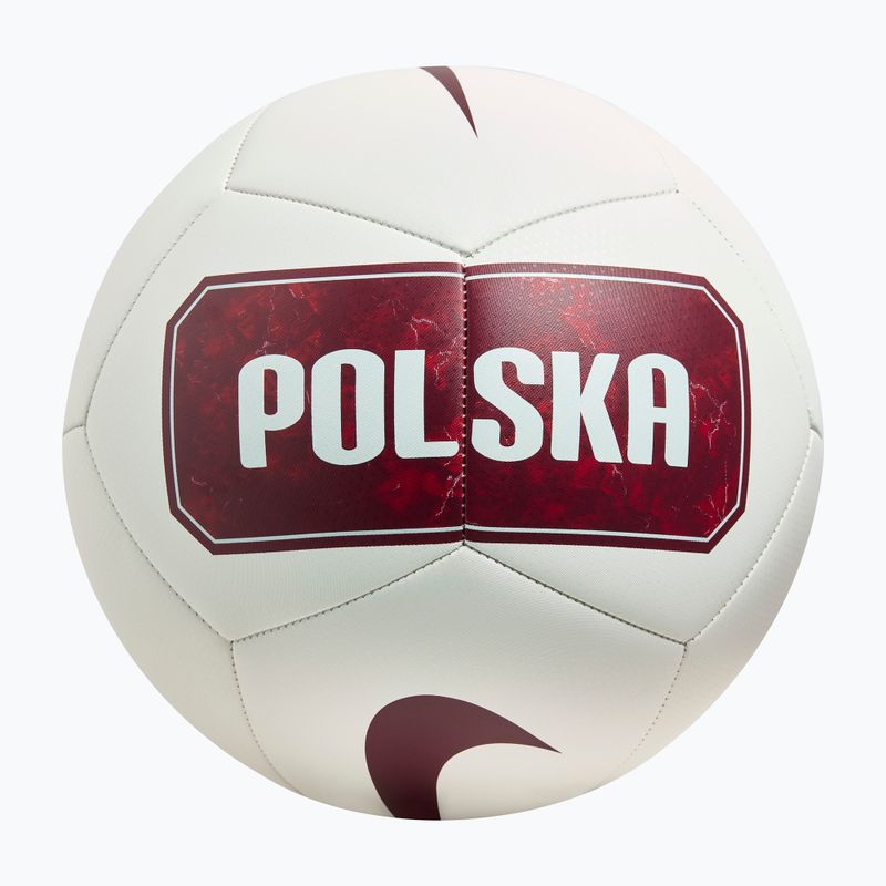 М'яч футбольний Nike Pitch Poland white size 5 2