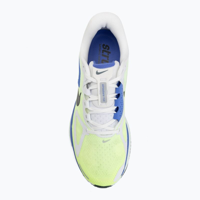Кросівки для бігу чоловічі Nike Structure Plus white/volt ice/barely green/black spruce 5