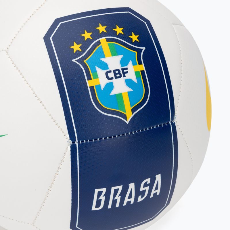 М'яч футбольний Nike Pitch Brazil white size 5 3