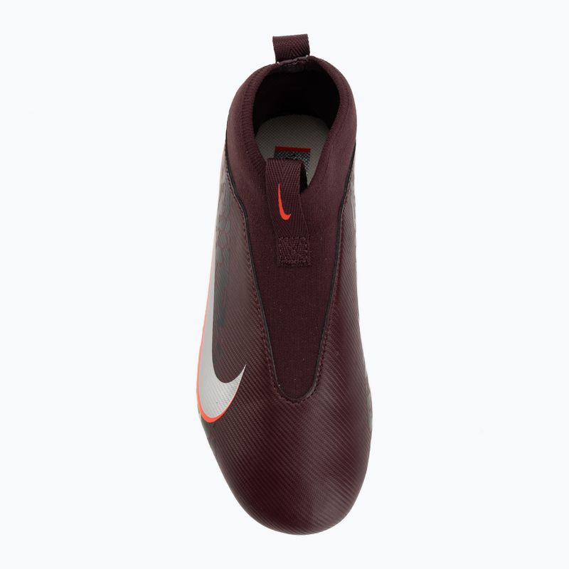 Футбольне взуття дитяче Nike United Jr. Mercurial Superfly 10 Academy MG burgundy crush/metallic silver 5