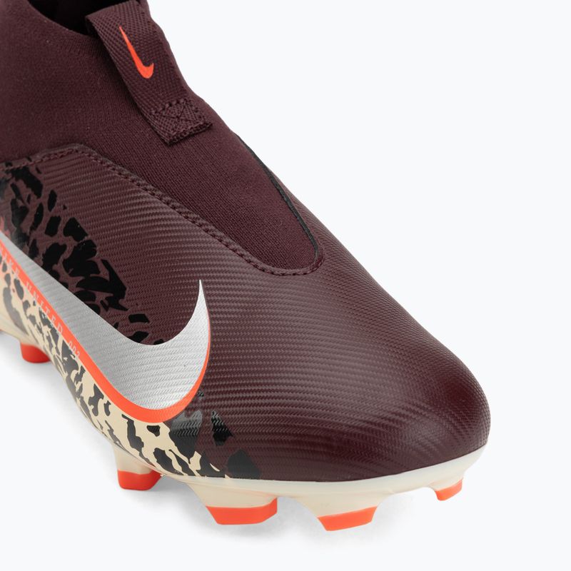 Футбольне взуття дитяче Nike United Jr. Mercurial Superfly 10 Academy MG burgundy crush/metallic silver 7