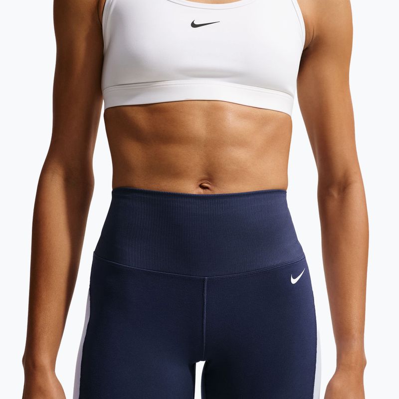 Шорти жіночі Nike One High Waisted Biker 5" midnight navy/hydrogen blue/white 5