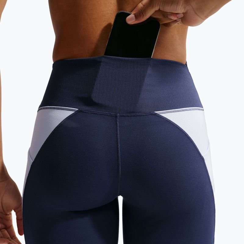 Шорти жіночі Nike One High Waisted Biker 5" midnight navy/hydrogen blue/white 7