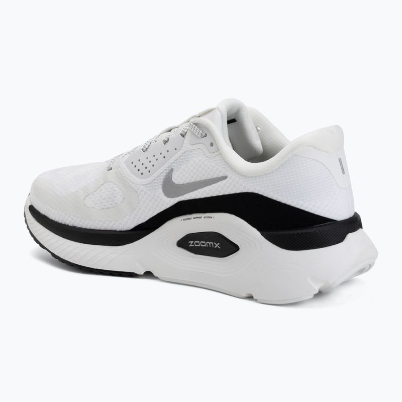 Кросівки для бігу чоловічі Nike Structure Plus summit white/metallic silver-black 3