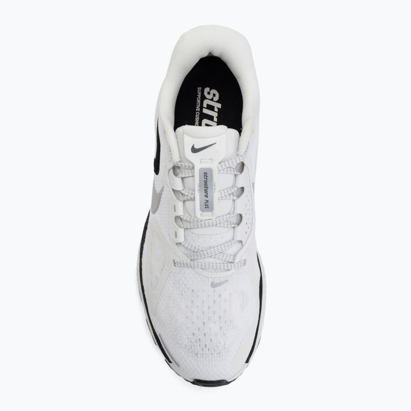 Кросівки для бігу чоловічі Nike Structure Plus summit white/metallic silver-black 5