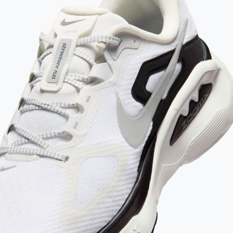Кросівки для бігу чоловічі Nike Structure Plus summit white/metallic silver-black 3