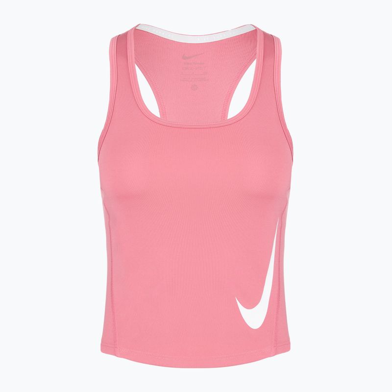 Футболка для бігу жіноча Nike Swoosh Run Dri-Fit peony/photon dust/white 2