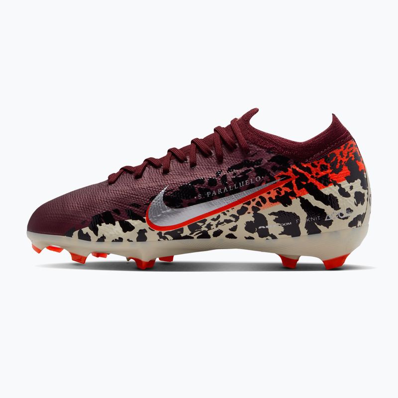 Футбольне взуття дитяче Nike United Jr. Mercurial Vapor 16 Pro FG burgundy crush/metallic silver 2