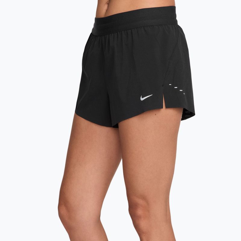 Шорти для бігу чоловічі Nike Swift Breathe Dri-Fit Mid-Rise 2.5" black/black/white 3