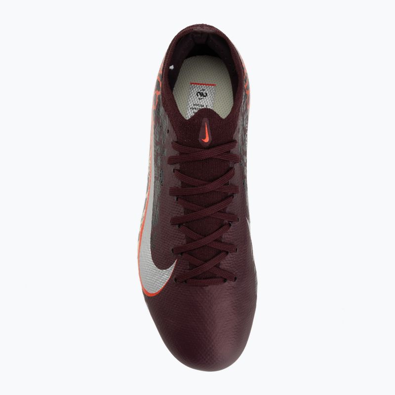 Футбольне взуття дитяче Nike United Jr. Mercurial Vapor 16 Pro FG burgundy crush/metallic silver 5