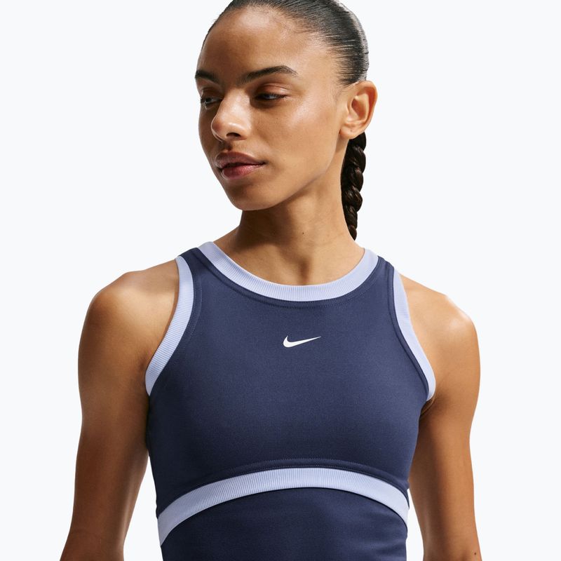 Футболка для тренувань жіноча Nike One Dri-Fit midnight navy/hydrogen blue/white 4