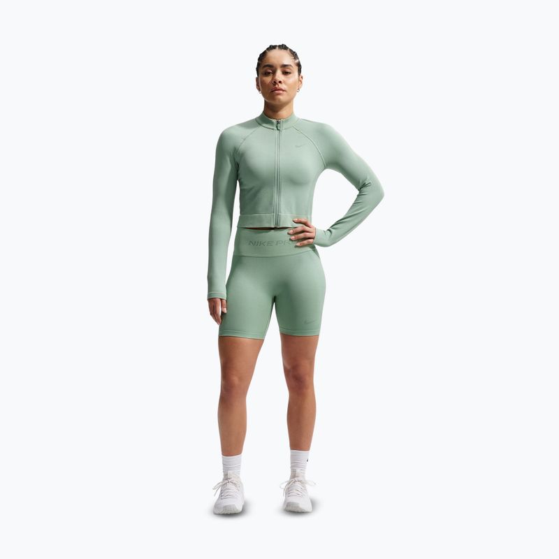 Шорти жіночі Nike Pro Seamless High-Waisted Biker 5" steam 2