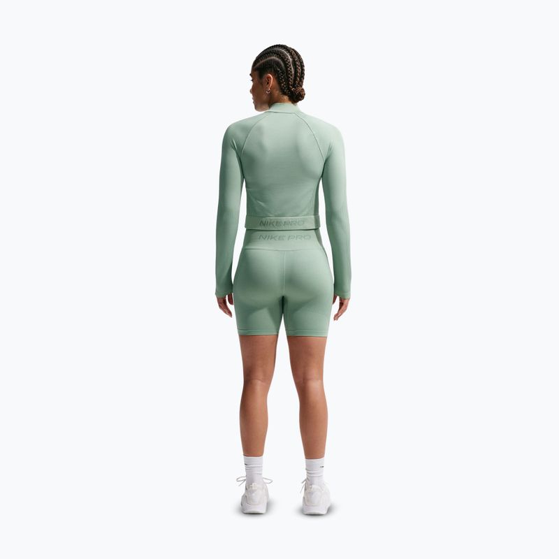 Шорти жіночі Nike Pro Seamless High-Waisted Biker 5" steam 3