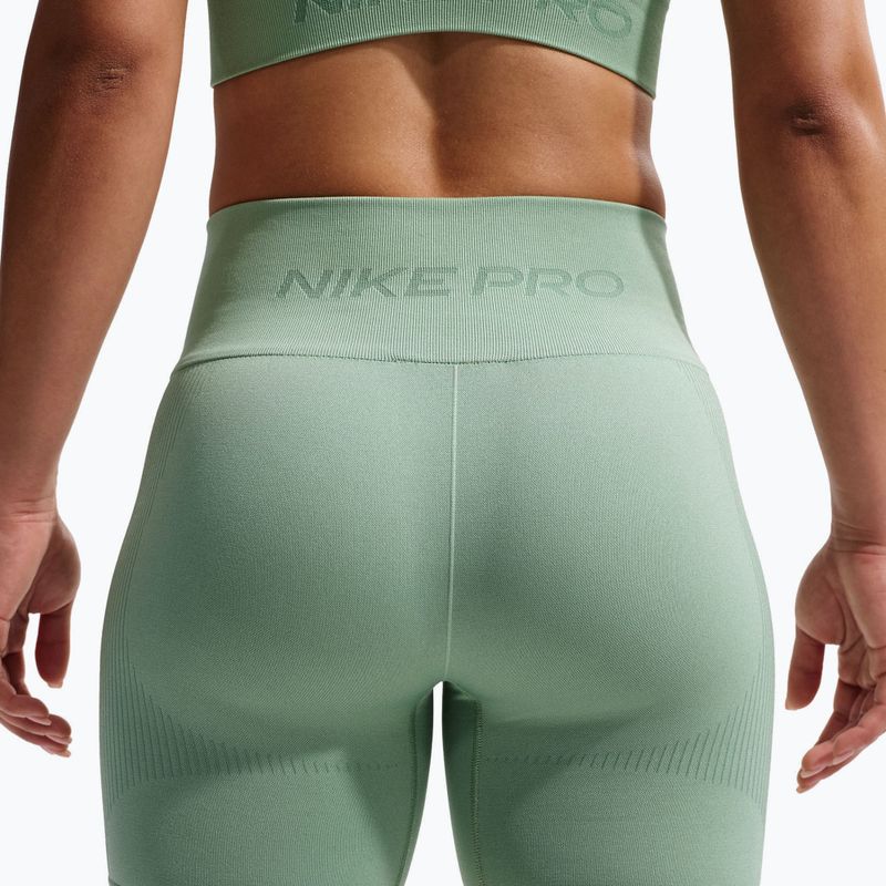Шорти жіночі Nike Pro Seamless High-Waisted Biker 5" steam 6