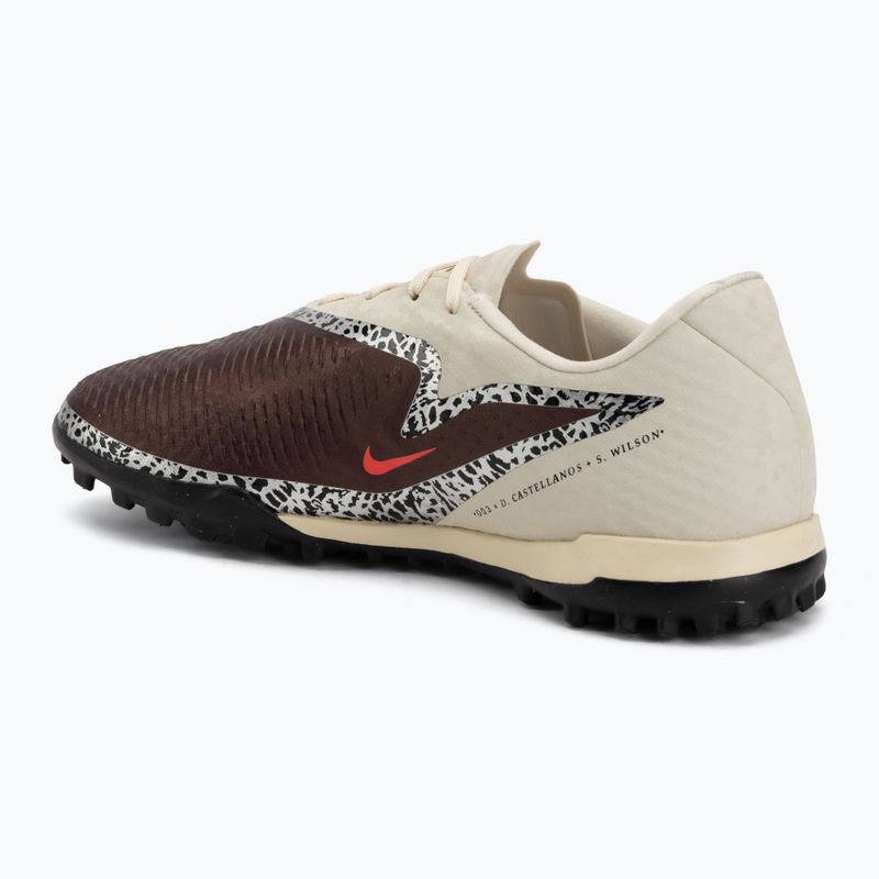 Кросівки футбольні чоловічі Nike United Phantom 6 Low Academy TF burgundy crush/fossil/university red 3