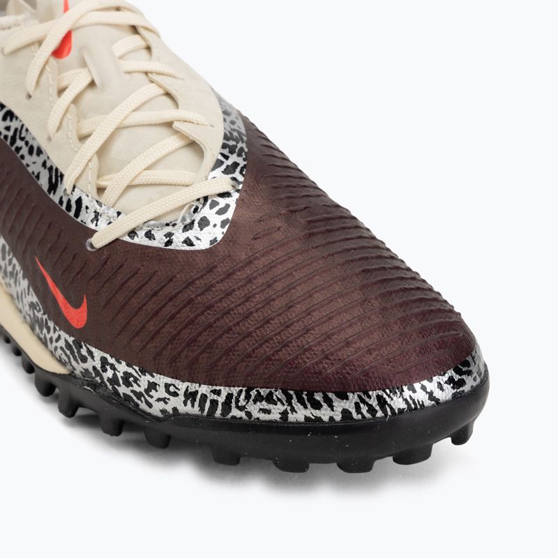 Кросівки футбольні чоловічі Nike United Phantom 6 Low Academy TF burgundy crush/fossil/university red 7