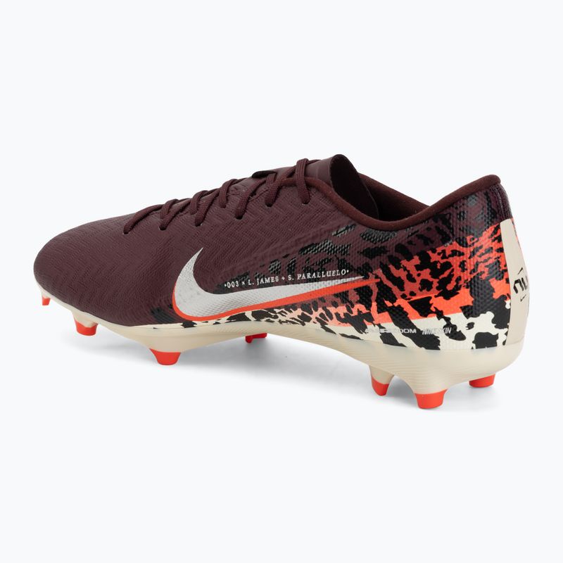 Кросівки футбольні чоловічі Nike United Mercurial Vapor 16 Academy MG burgundy crush/metallic silver 3
