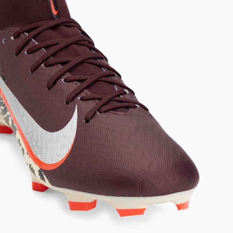 Кросівки футбольні чоловічі Nike United Mercurial Superfly 10 Academy MG burgundy crush/metallic silver 7