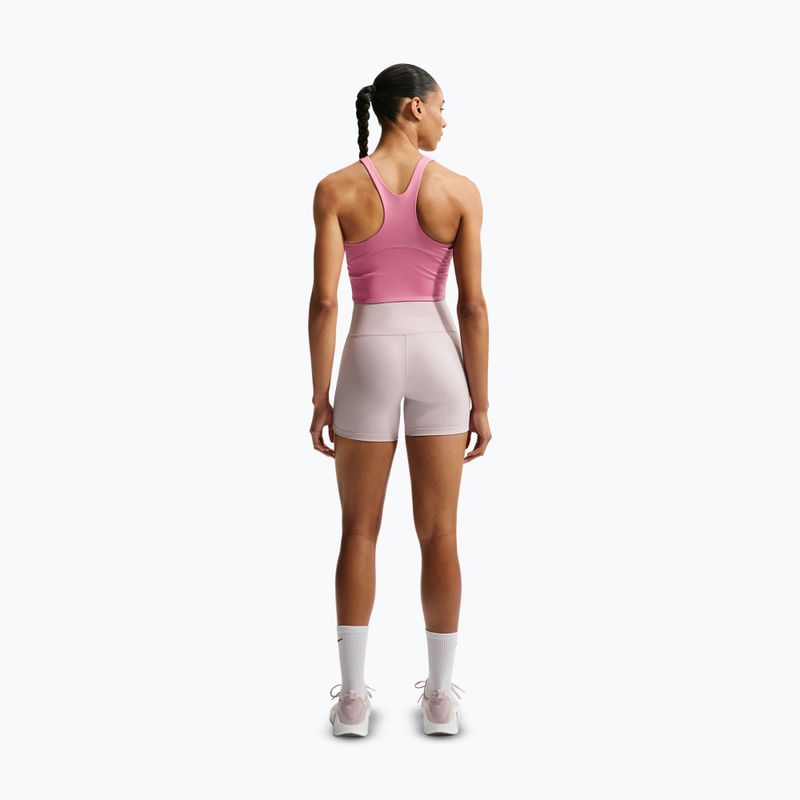 Футболка для бігу жіноча Nike Tempo Medium Support Cropped Sports Bra peony 3