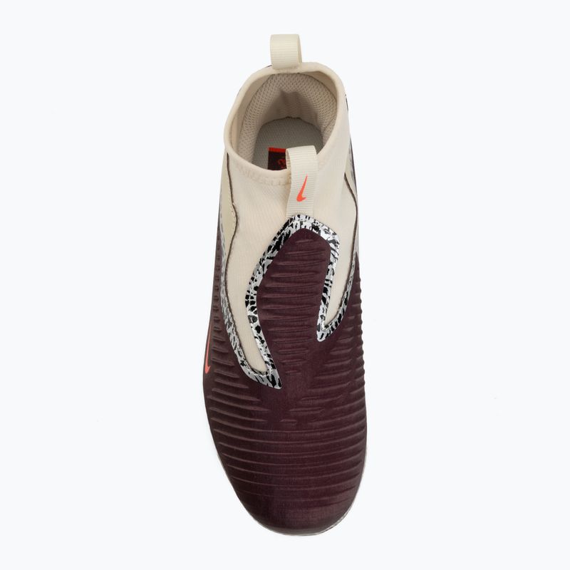 Футбольне взуття дитяче Nike United Jr. Phantom 6 High Academy MG burgundy crush/fossil/university red 5