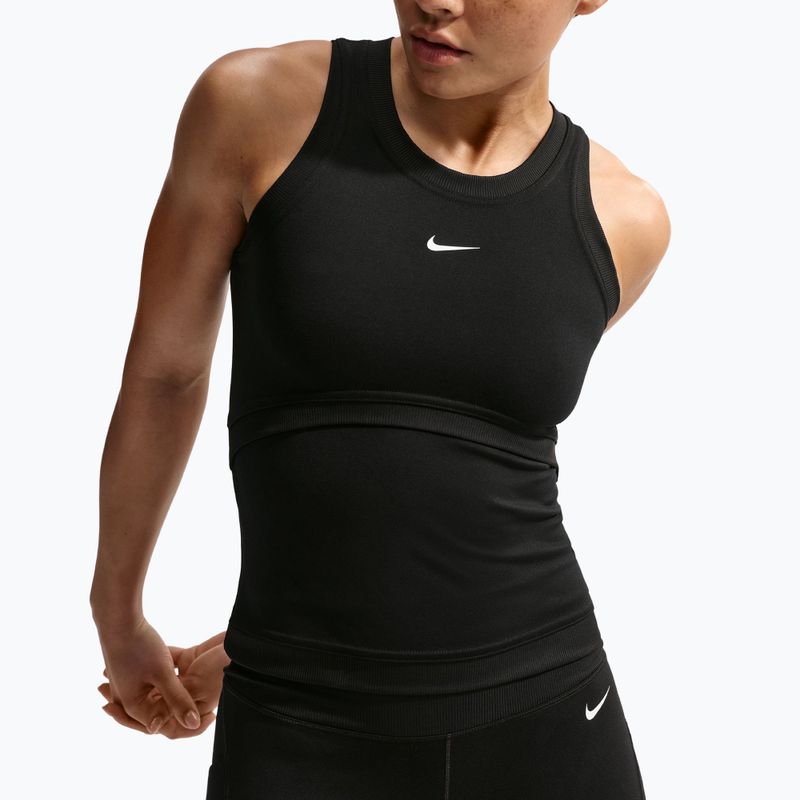 Футболка для тренувань жіноча Nike One Dri-Fit black/black/white 4