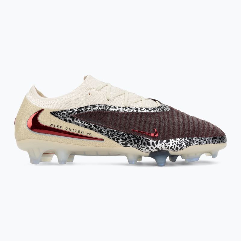 Кросівки футбольні чоловічі Nike United Phantom 6 Low Elite FG burgundy crush/fossil/university red 2