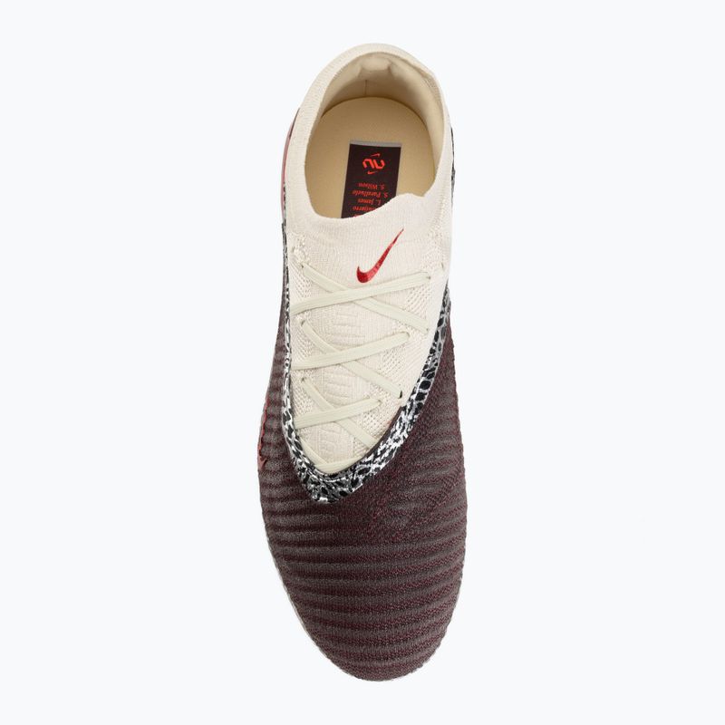 Кросівки футбольні чоловічі Nike United Phantom 6 Low Elite FG burgundy crush/fossil/university red 5