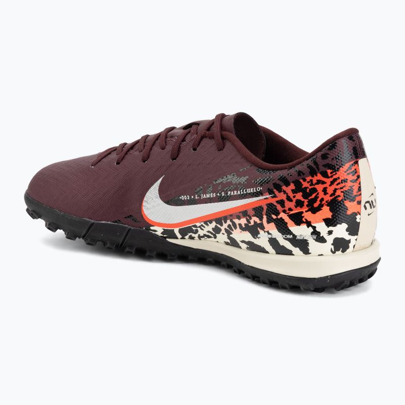 Кросівки футбольні чоловічі Nike United Mercurial Vapor 16 Academy TF burgundy crush/metallic silver 3