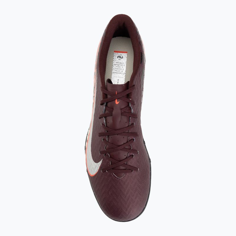 Кросівки футбольні чоловічі Nike United Mercurial Vapor 16 Academy TF burgundy crush/metallic silver 5