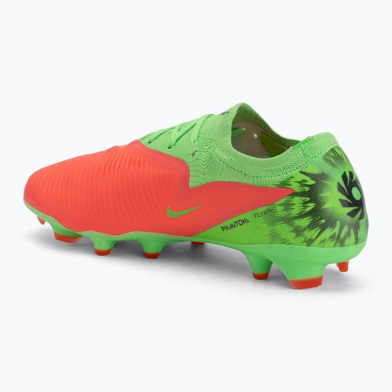 Кросівки футбольні чоловічі Nike Phantom 6 Low Pro Erling Haaland FG hot punch/green strike/black 3