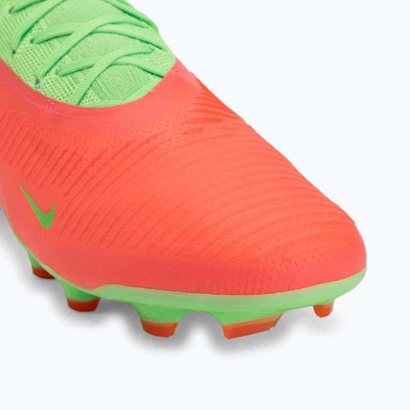 Кросівки футбольні чоловічі Nike Phantom 6 Low Pro Erling Haaland FG hot punch/green strike/black 7