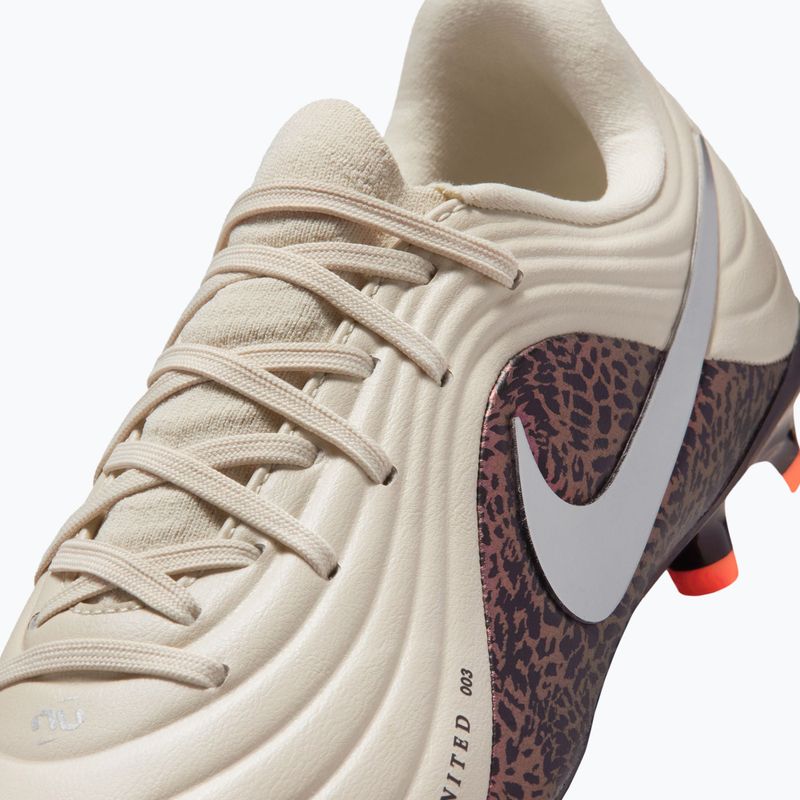 Футбольне взуття дитяче Nike United Jr. Tiempo Maestro Academy MG fossil/burgundy crush/metallic silver 3