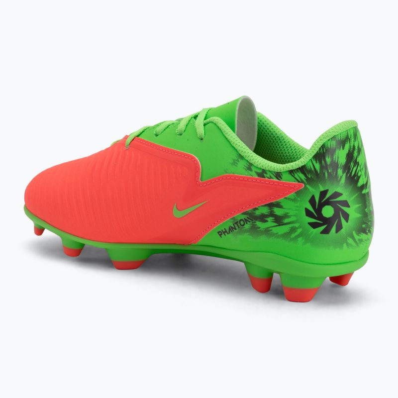 Футбольне взуття дитяче Nike Jr. Phantom 6 Club Erling Haaland MG hot punch/green strike/black 3