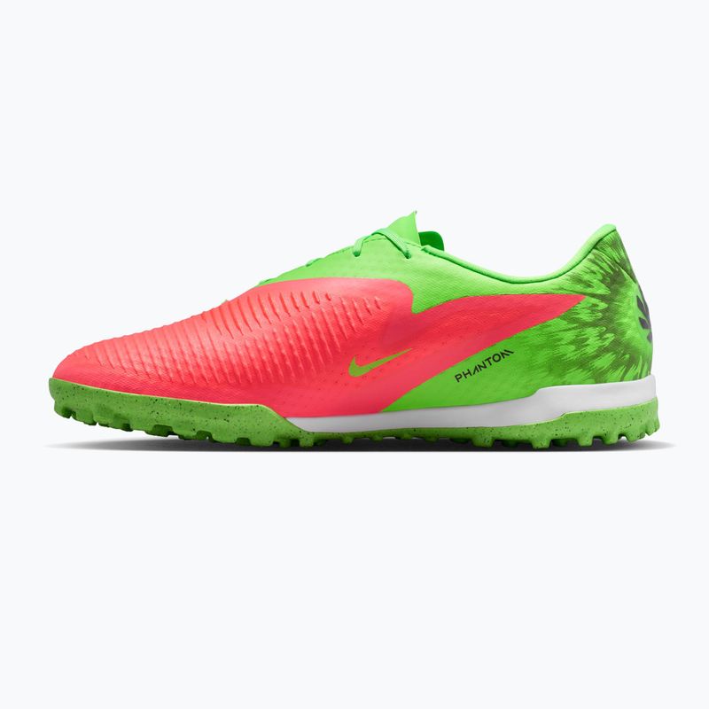 Кросівки футбольні чоловічі Nike Phantom 6 Low Academy Erling Haaland TF hot punch/green strike/black 2
