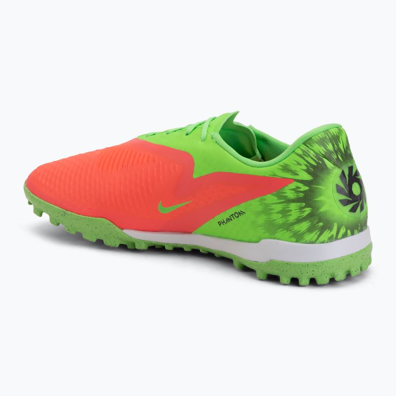 Кросівки футбольні чоловічі Nike Phantom 6 Low Academy Erling Haaland TF hot punch/green strike/black 3