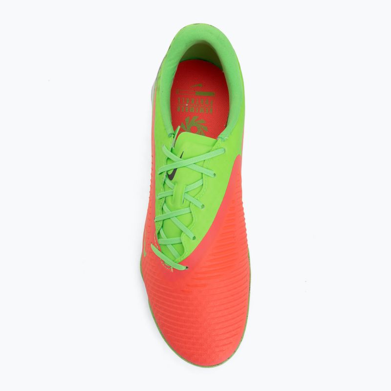 Кросівки футбольні чоловічі Nike Phantom 6 Low Academy Erling Haaland TF hot punch/green strike/black 5
