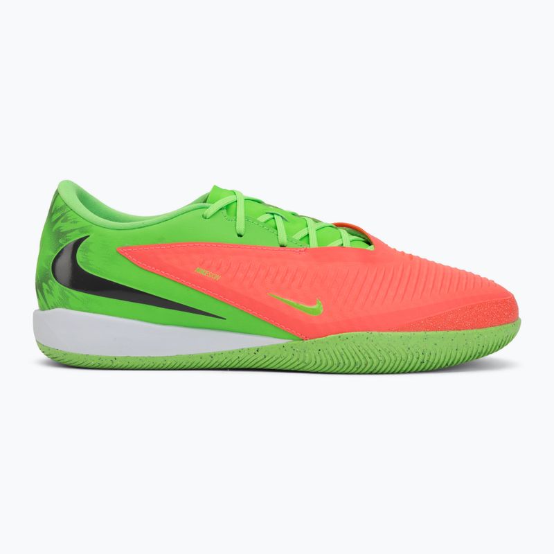 Кросівки футбольні чоловічі Nike Phantom 6 Low Academy Erling Haaland IN hot punch/green strike/black 2