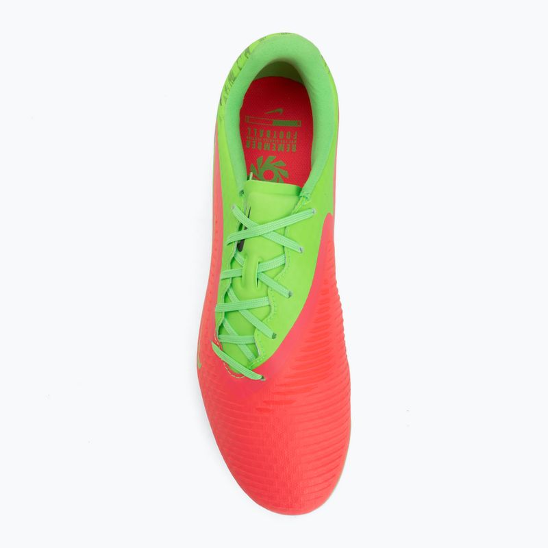 Кросівки футбольні чоловічі Nike Phantom 6 Low Academy Erling Haaland FG hot punch/green strike/black 5